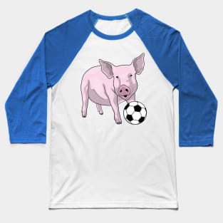 Pig Soccer player Soccer Baseball T-Shirt